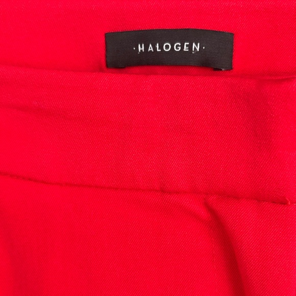Halogen Bright Red Straight Leg Pants - Picture 2 of 3